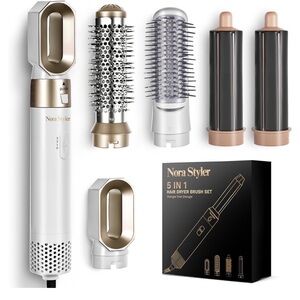 5 in 1 Hair Dryer Brush Set with Attachments